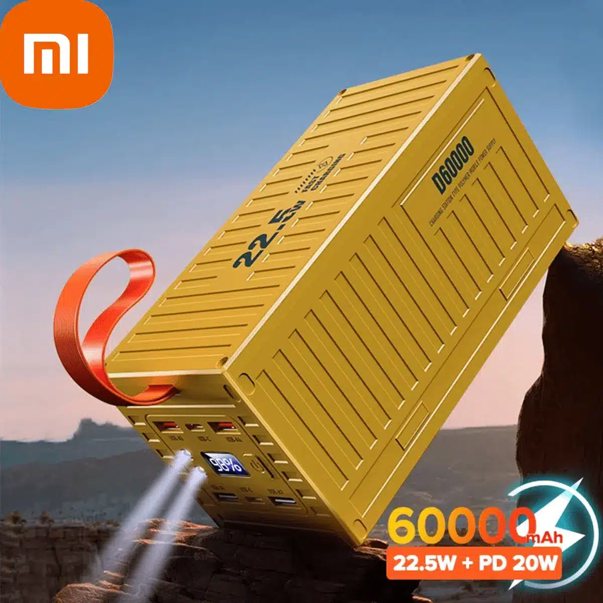 Qoovi 60000mAh 초고용량 파워뱅크 – 22.5W 고속 충전, PD/QC 3.0 지원 - 알리익스프레스 직구