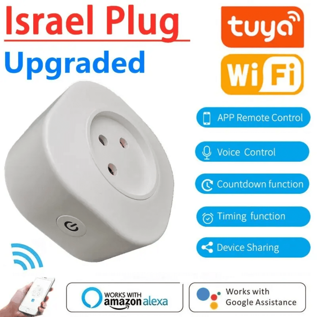 16A 스마트 WiFi 플러그 - 알렉사 및 구글 홈 호환 - 알리익스프레스 직구