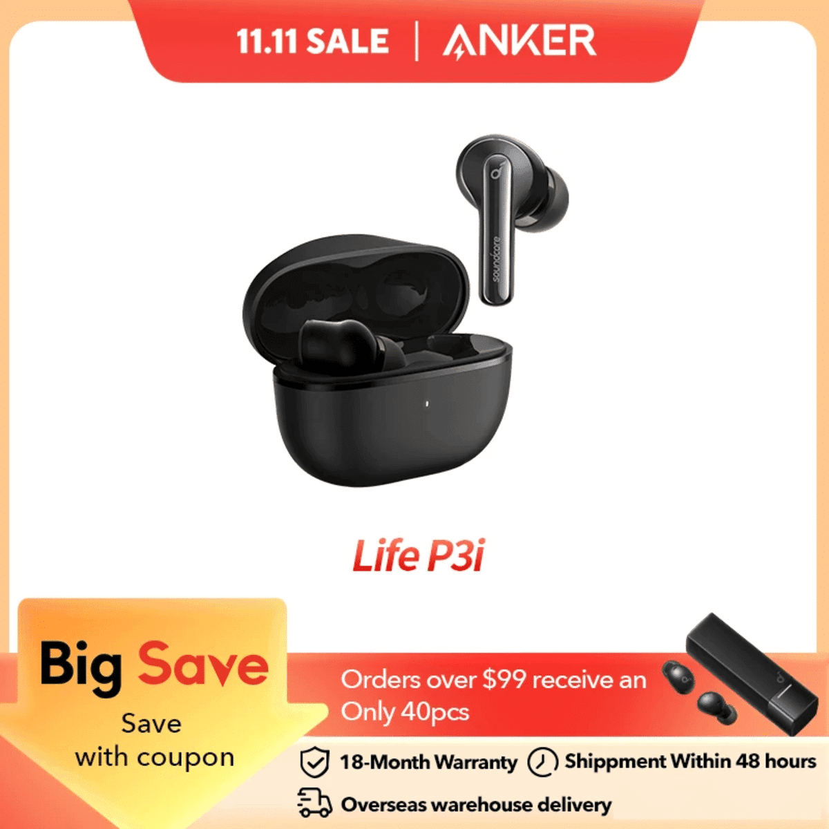 Anker Soundcore Life P3i 무선 이어버드 - 알리익스프레스 직구