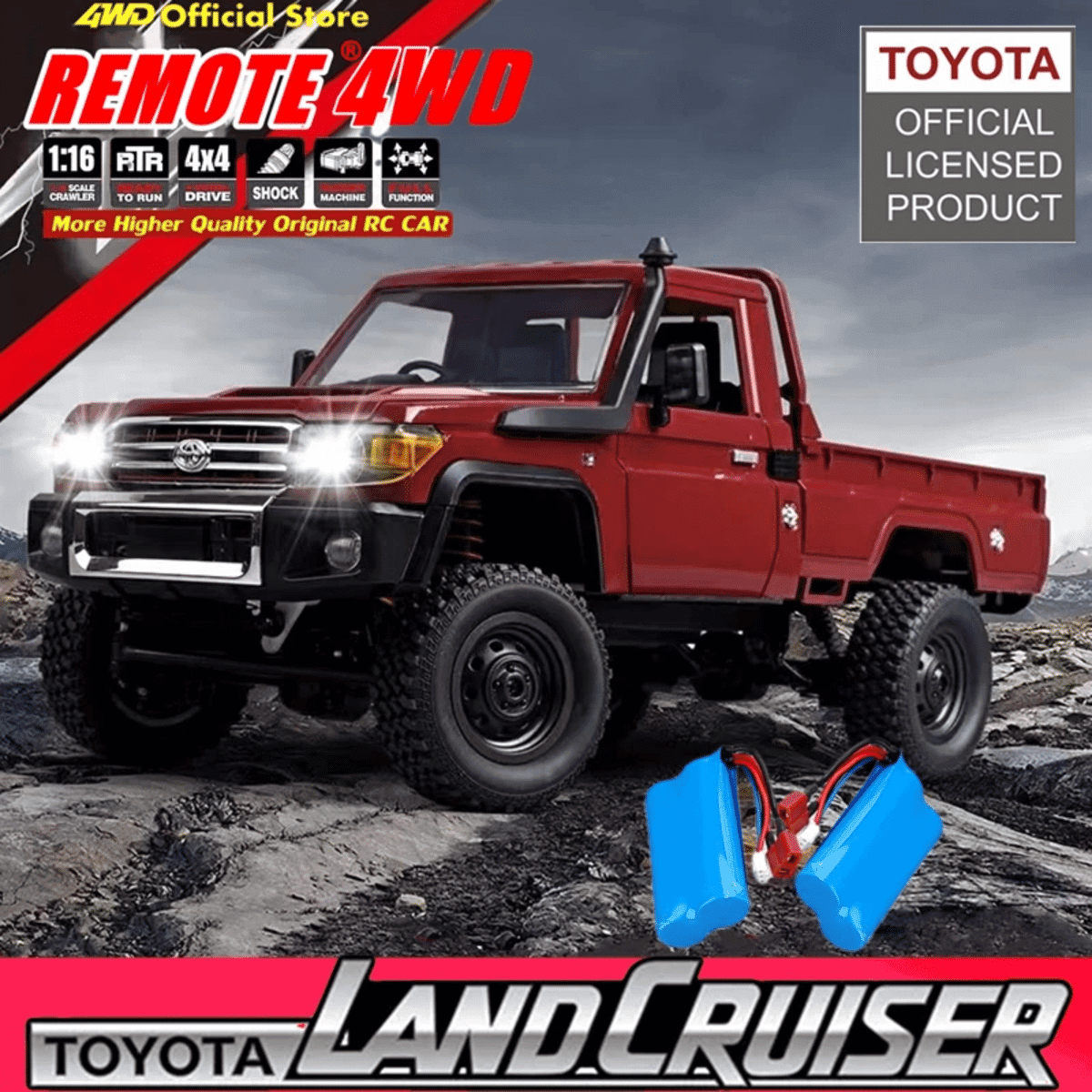 1:12 4WD LED RC 카 - 알리익스프레스 직구