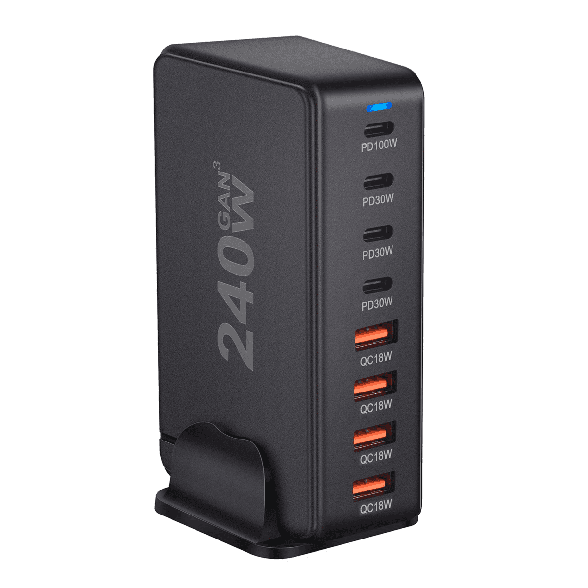 240W GaN 데스크탑 USB 고속 충전기 - 8포트 지원 - 알리익스프레스 직구