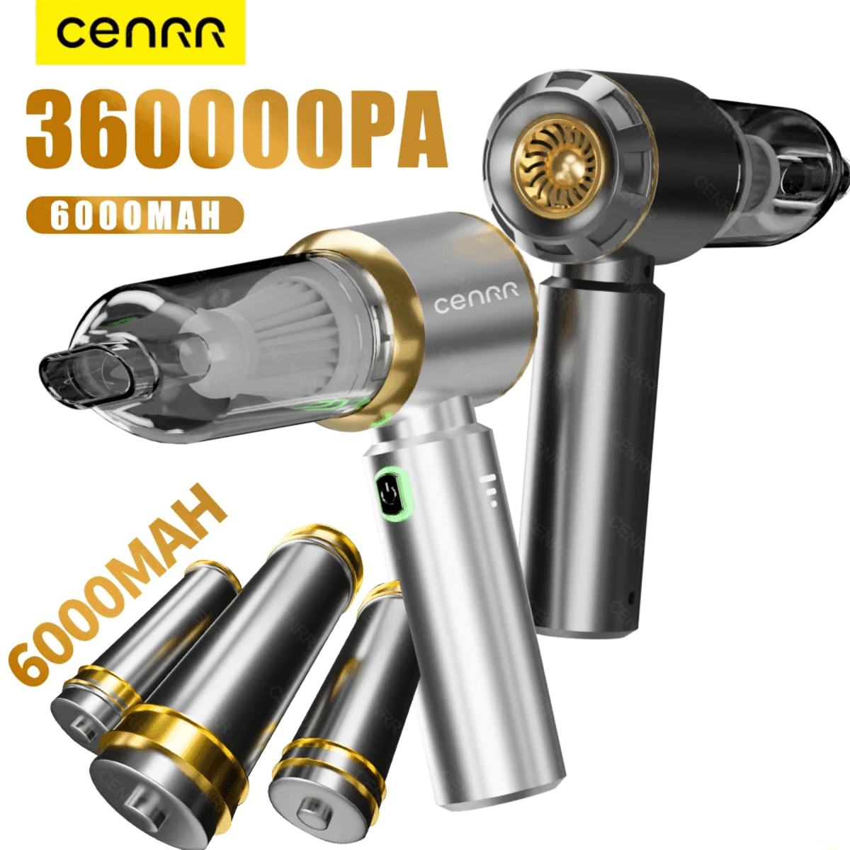Cenrr 360000Pa 무선 미니 차량용 청소기 – 고출력 휴대용 진공 청소기 - 알리익스프레스 직구