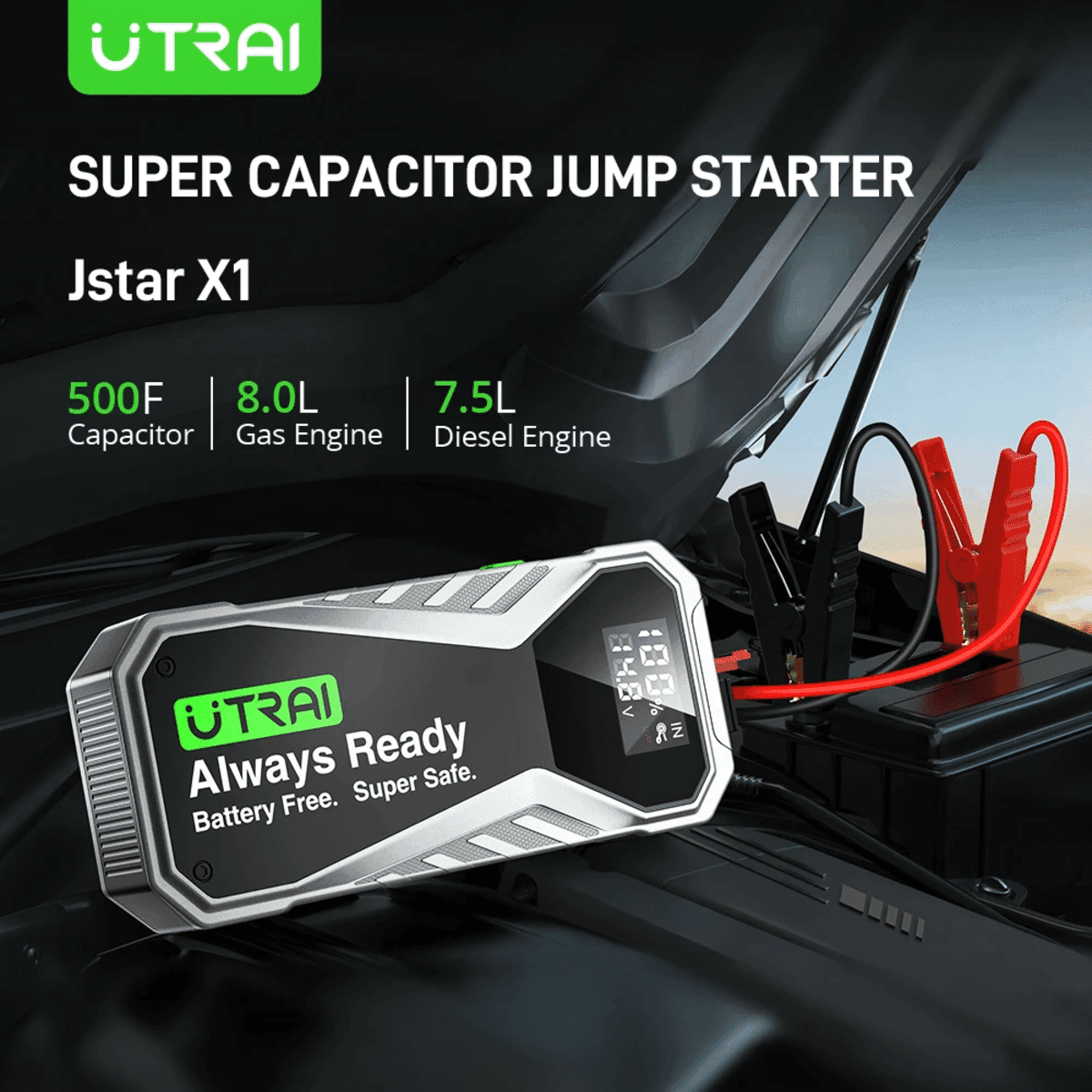 Utrai 1000A 슈퍼 커패시터 차량 점프 스타터 - 알리익스프레스 직구